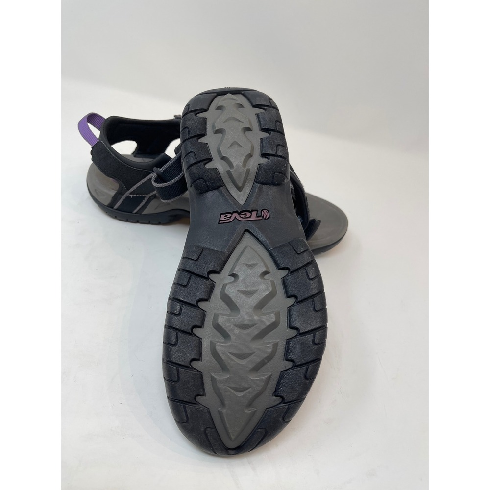 Teva Tirra Sandals Womens 9 Grey Purple Excellent Strappy Hiking Sport Water - Picture 8 of 10